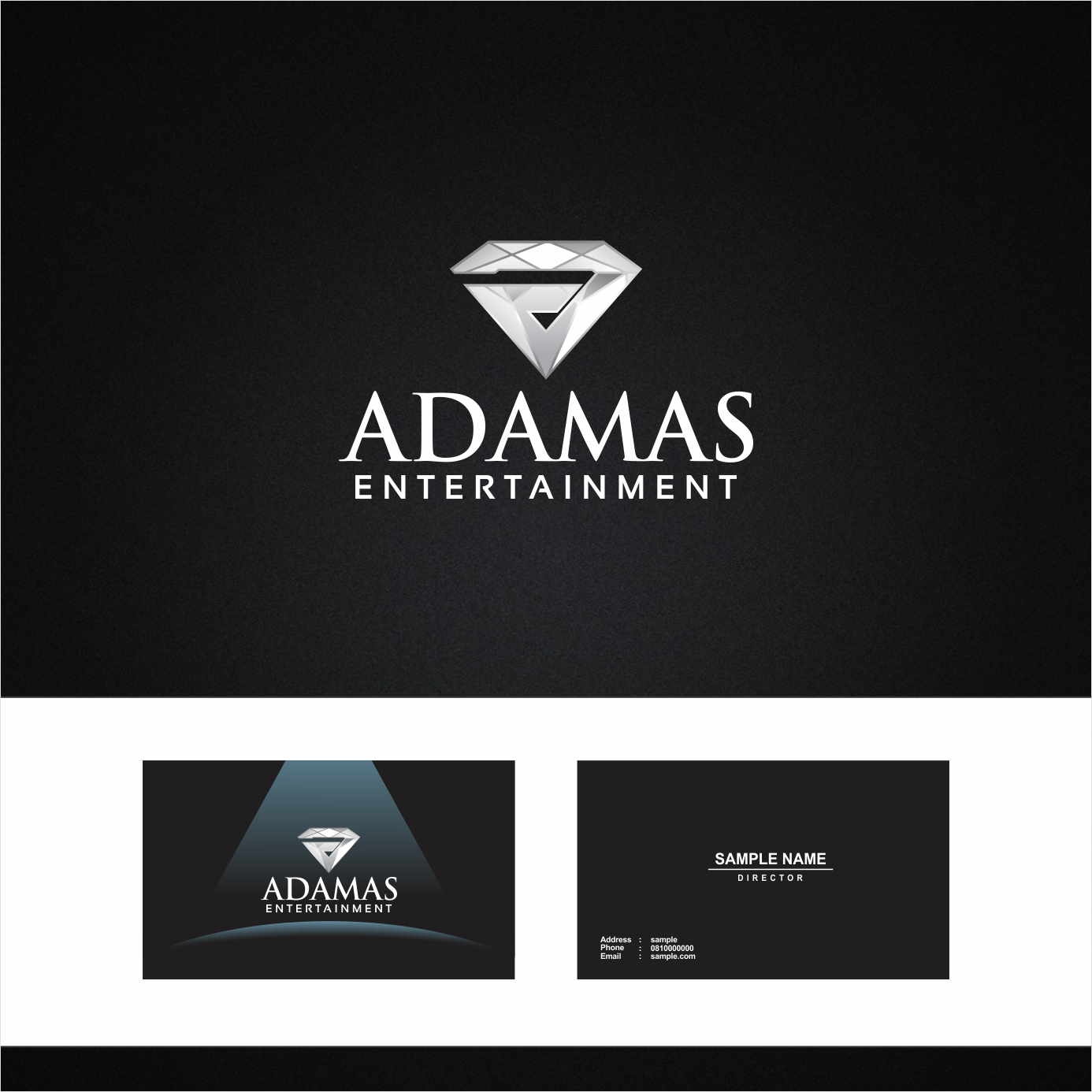 Logo Design by Arham Hidayat for Adamas Entertianment | Design #18550961
