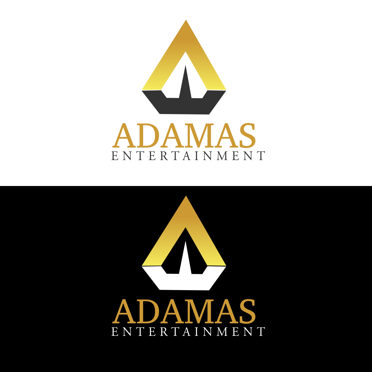 Logo Design by Abbrey Fred 2 for Adamas Entertianment | Design #18544227