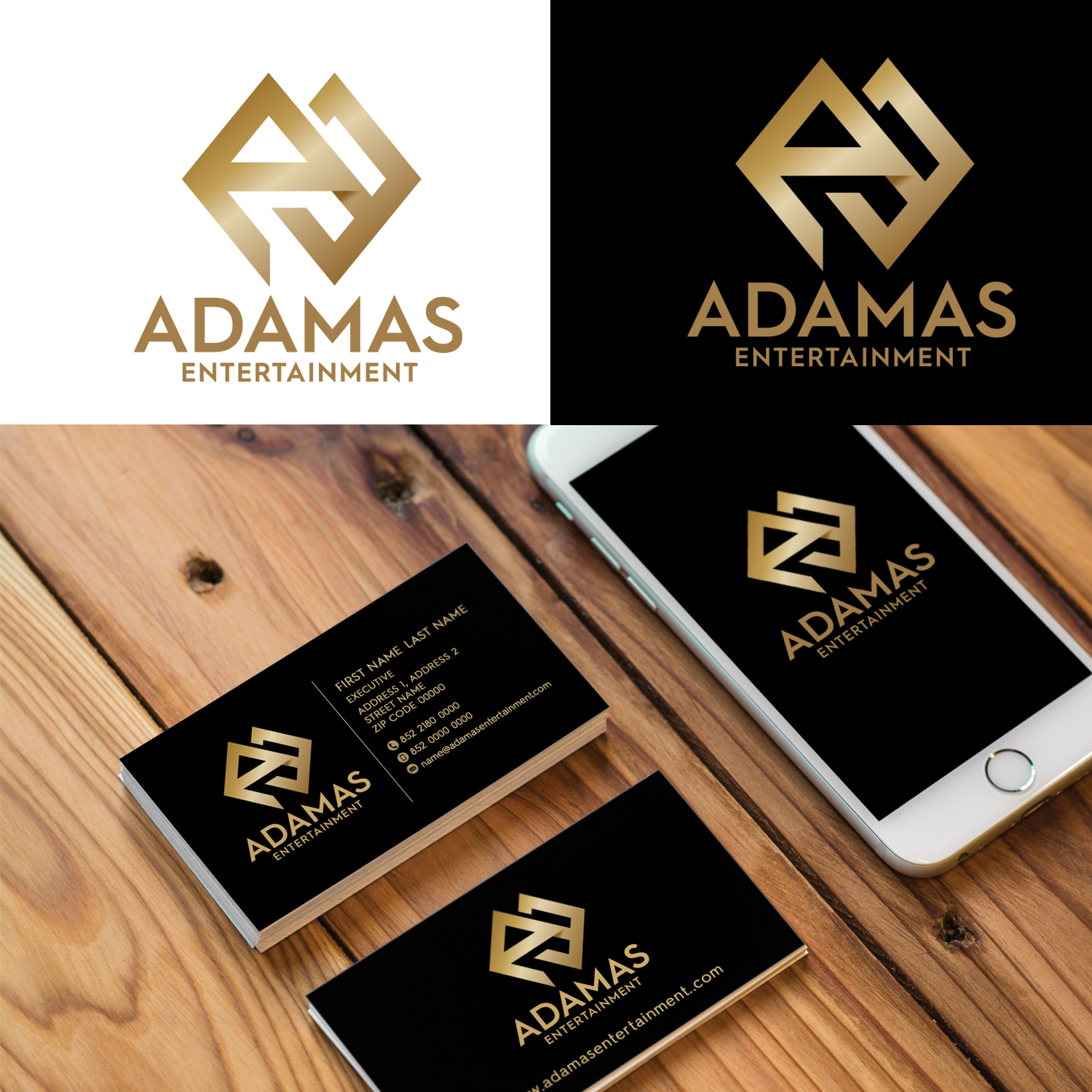 Logo Design by sherman for Adamas Entertianment | Design #18572444