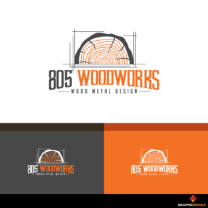 805 Woodworks     | Design de Logo par Graphic Bricks