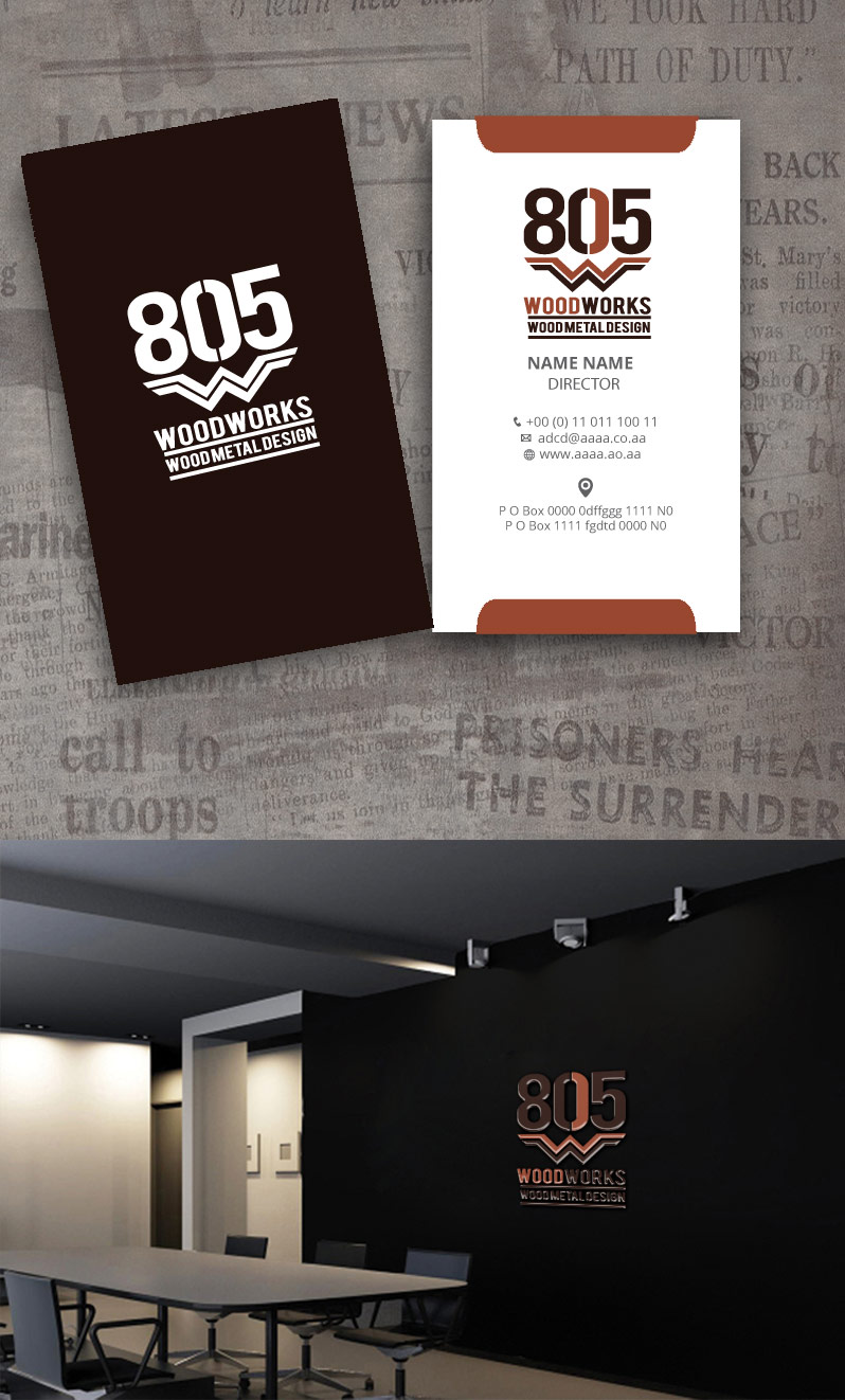 Diseño de Logo por zebronicgraphic para 805 Woodworks | Diseño #18547582