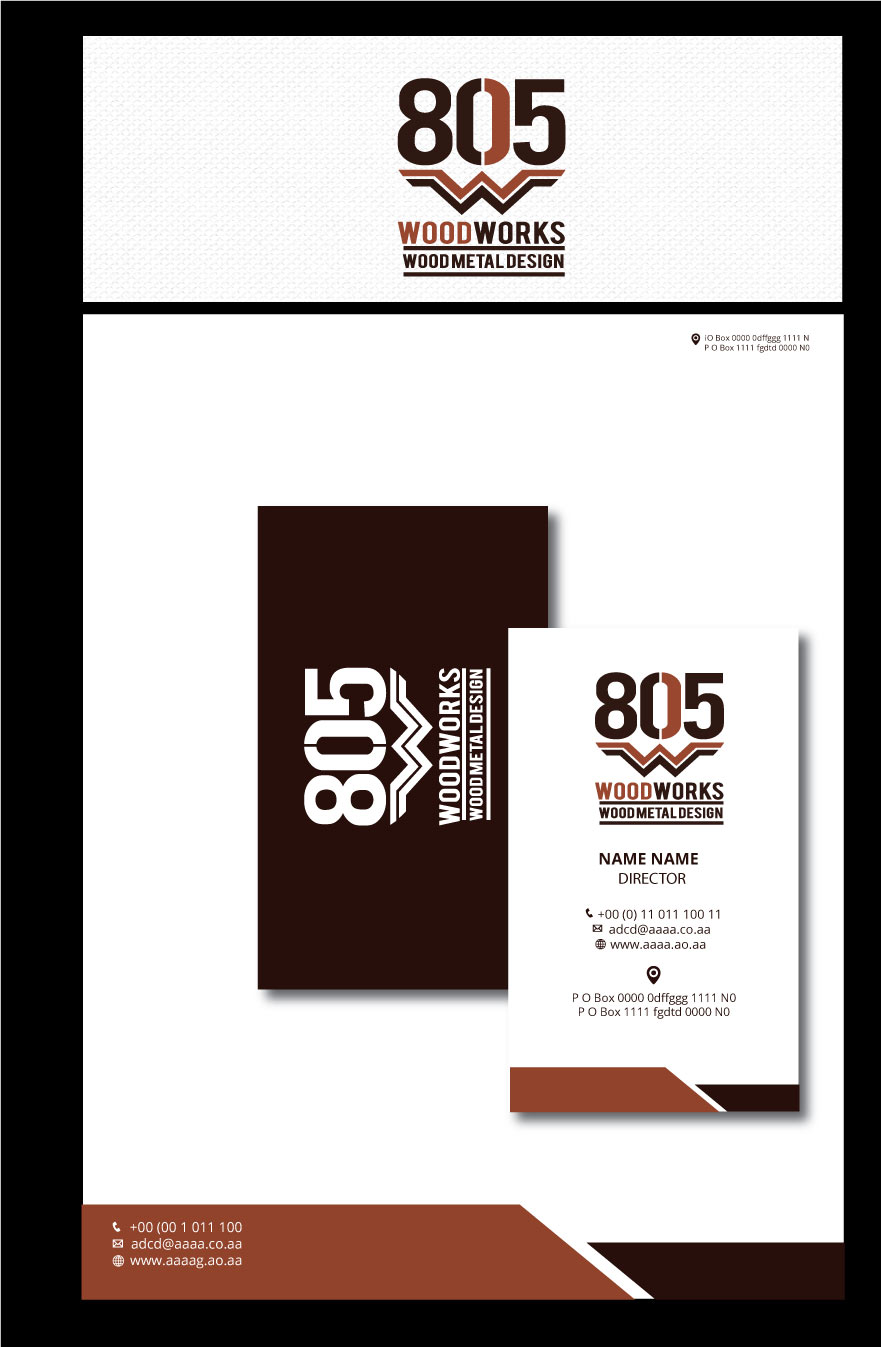 Logo Design by zebronicgraphic for 805 Woodworks | Design #18547583