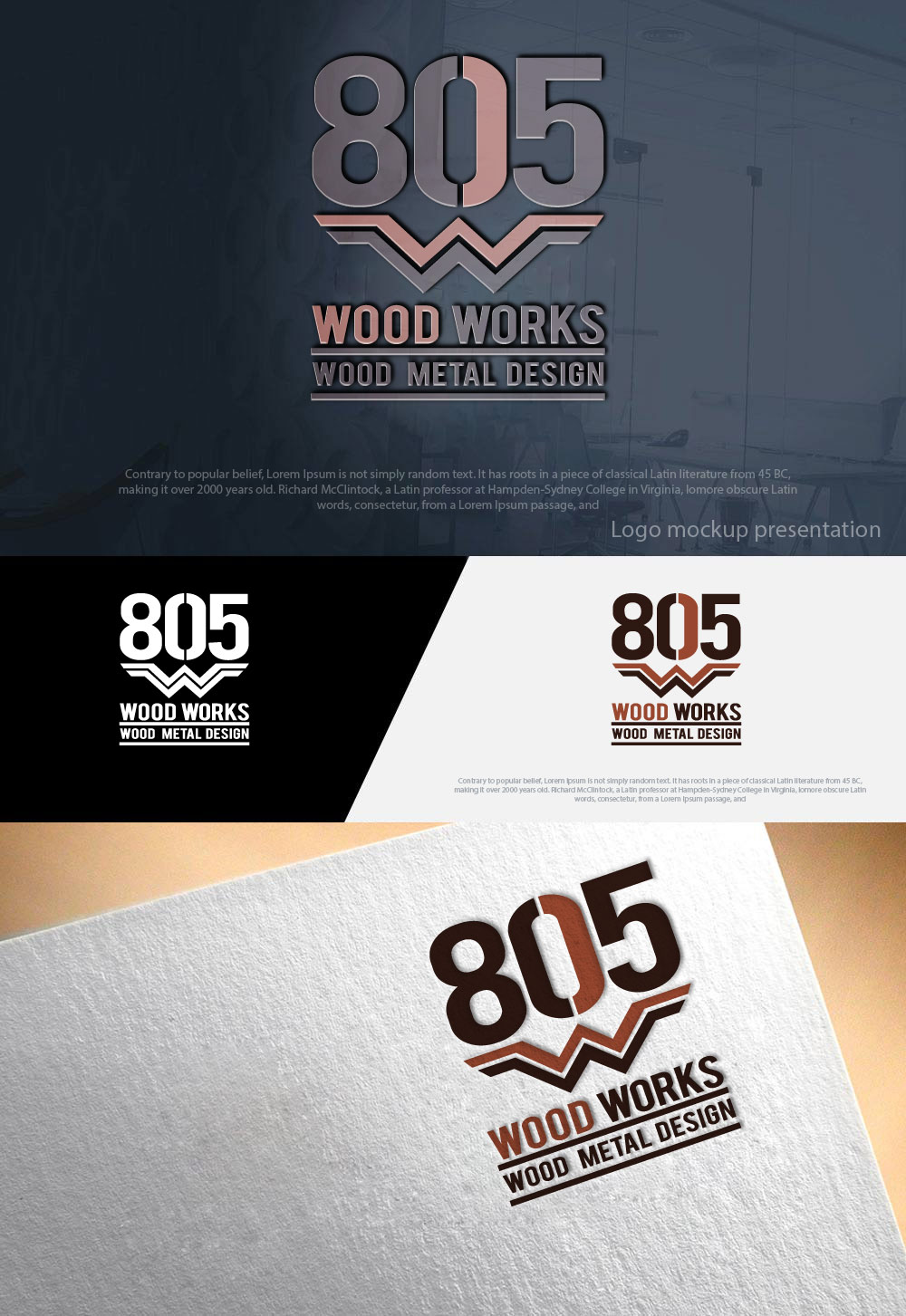 Logo Design by zebronicgraphic for 805 Woodworks | Design #18549353