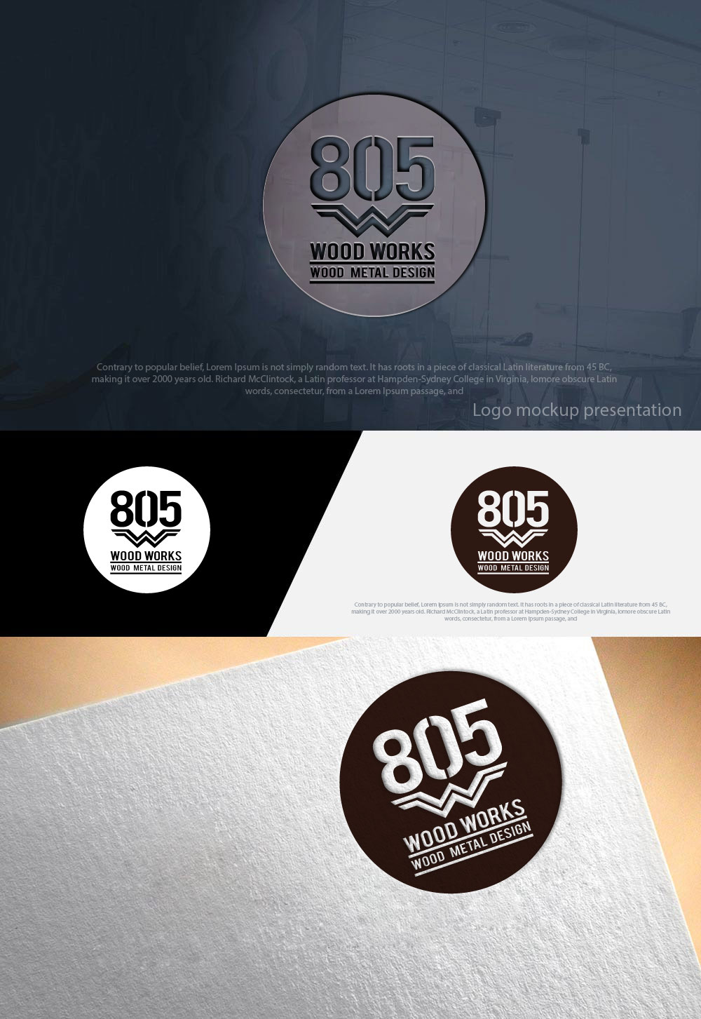 Logo Design by zebronicgraphic for 805 Woodworks | Design #18549387