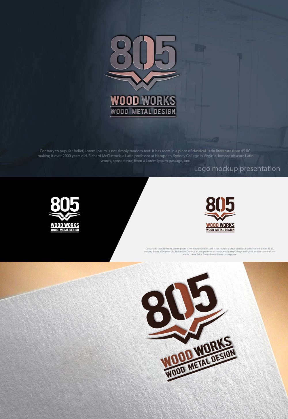 Logo Design by zebronicgraphic for 805 Woodworks | Design #18566036