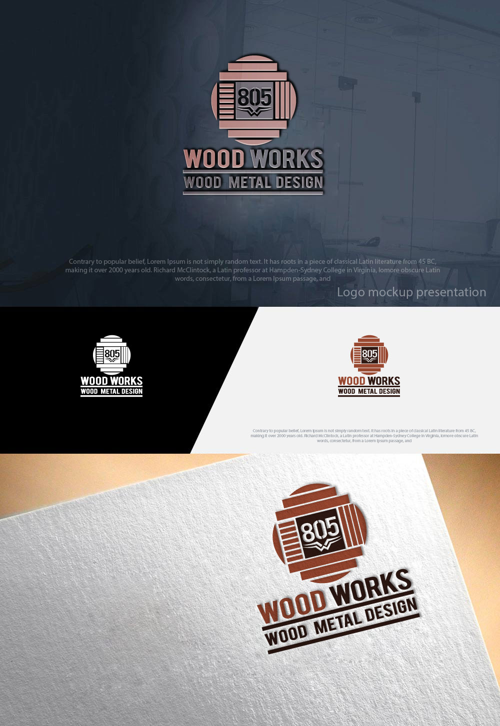 Design de Logo par zebronicgraphic pour 805 Woodworks | Design #18590444