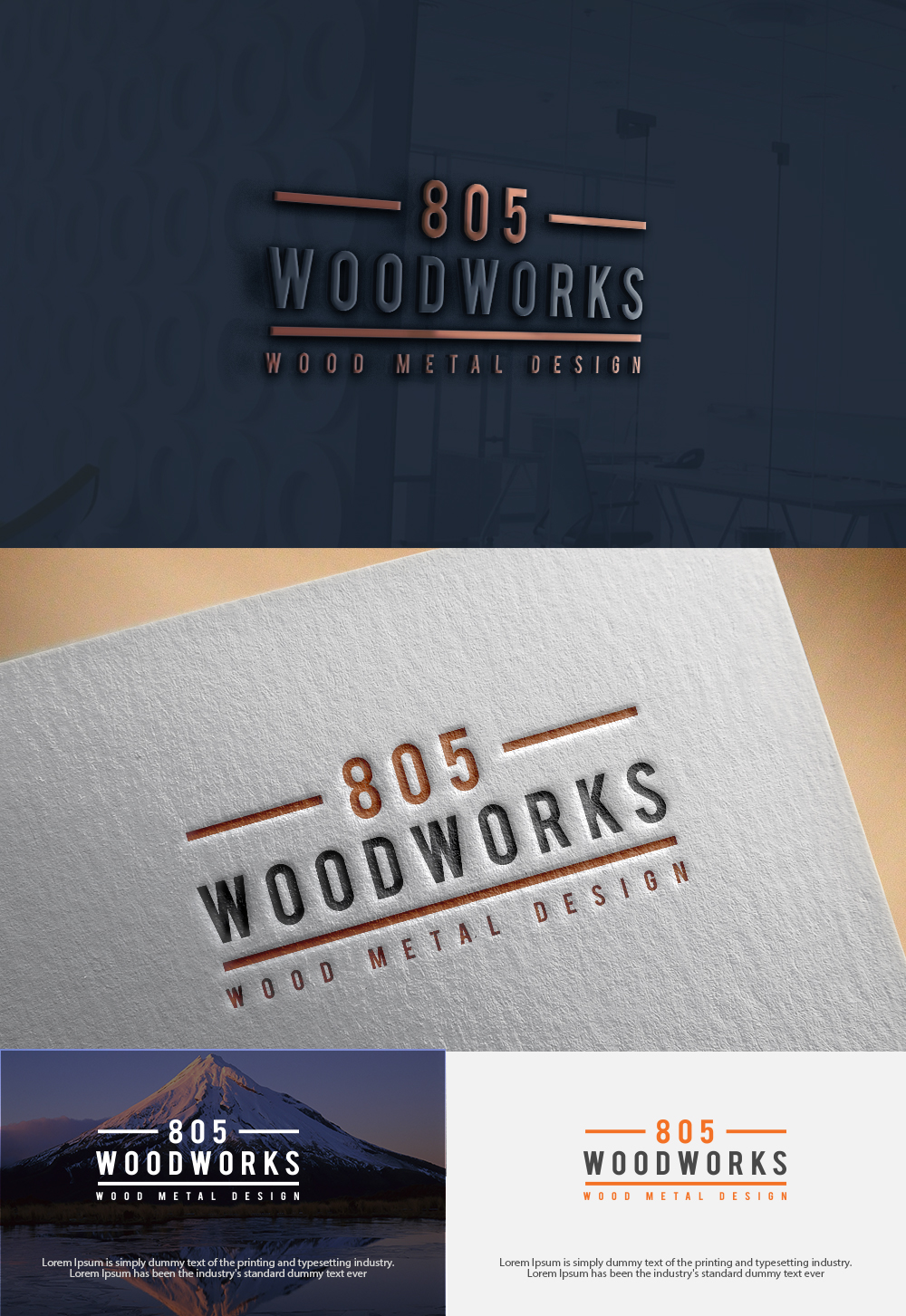 Logo Design by dr ghulam mustafa sahab for 805 Woodworks | Design #18578713