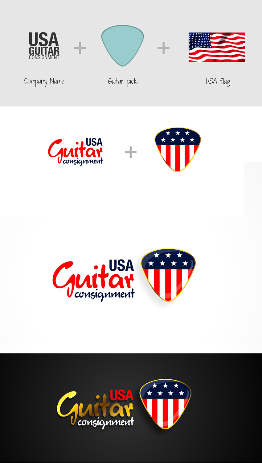 Logo Design by uk for James Hood Guitar Repair | Design #18532383