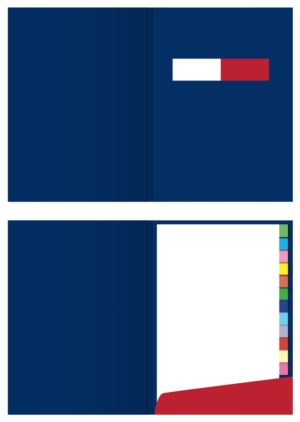 Presentation Folder for 12 different brochures.  | Stationery Design by DesignFive