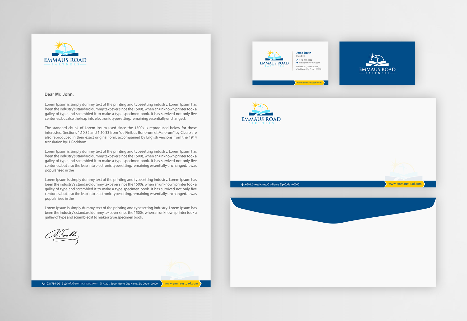 Stationery Design by Infinitive Technology for Emmaus Road Partners | Design #18542873