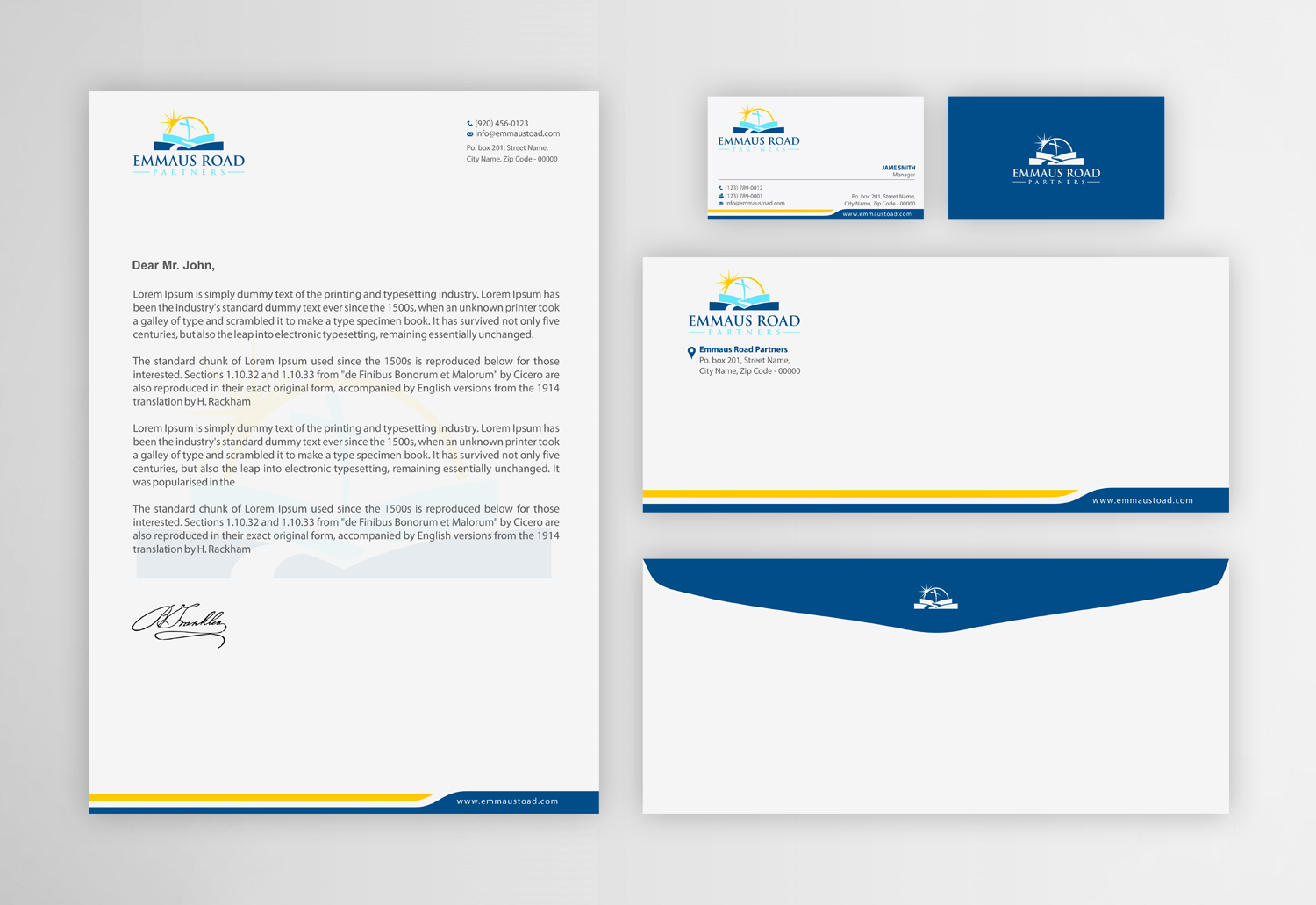 Stationery Design by Infinitive Technology for Emmaus Road Partners | Design #18542874