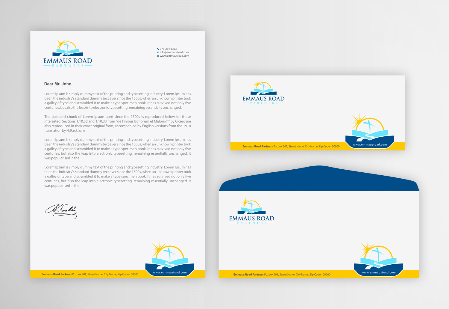 Stationery Design by Infinitive Technology for Emmaus Road Partners | Design #18544273