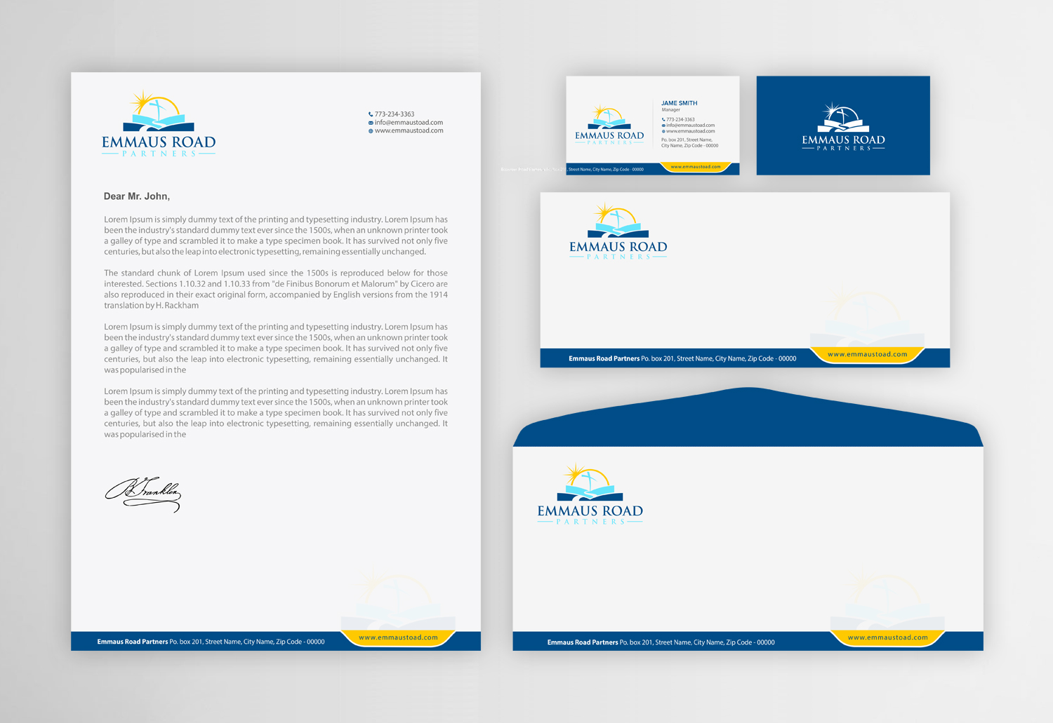 Stationery Design by Infinitive Technology for Emmaus Road Partners | Design #18544274