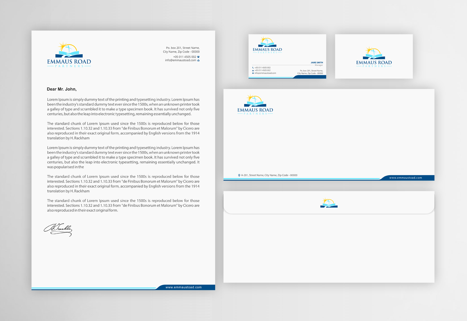 Stationery Design by Infinitive Technology for Emmaus Road Partners | Design #18545418