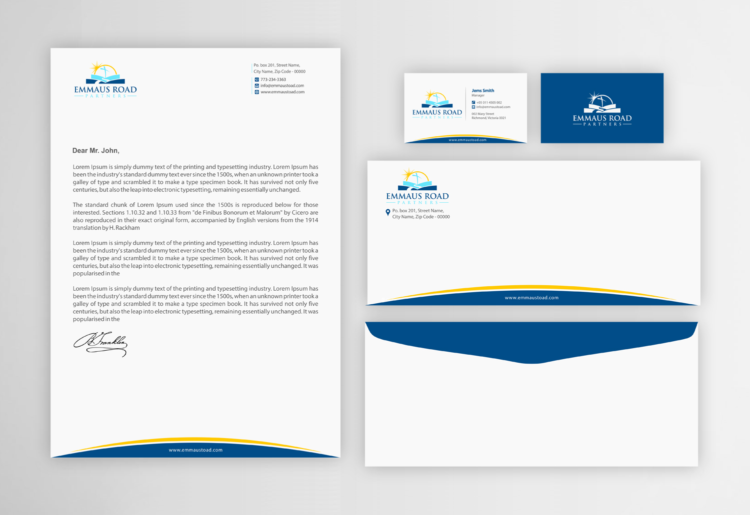 Stationery Design by Infinitive Technology for Emmaus Road Partners | Design #18545419
