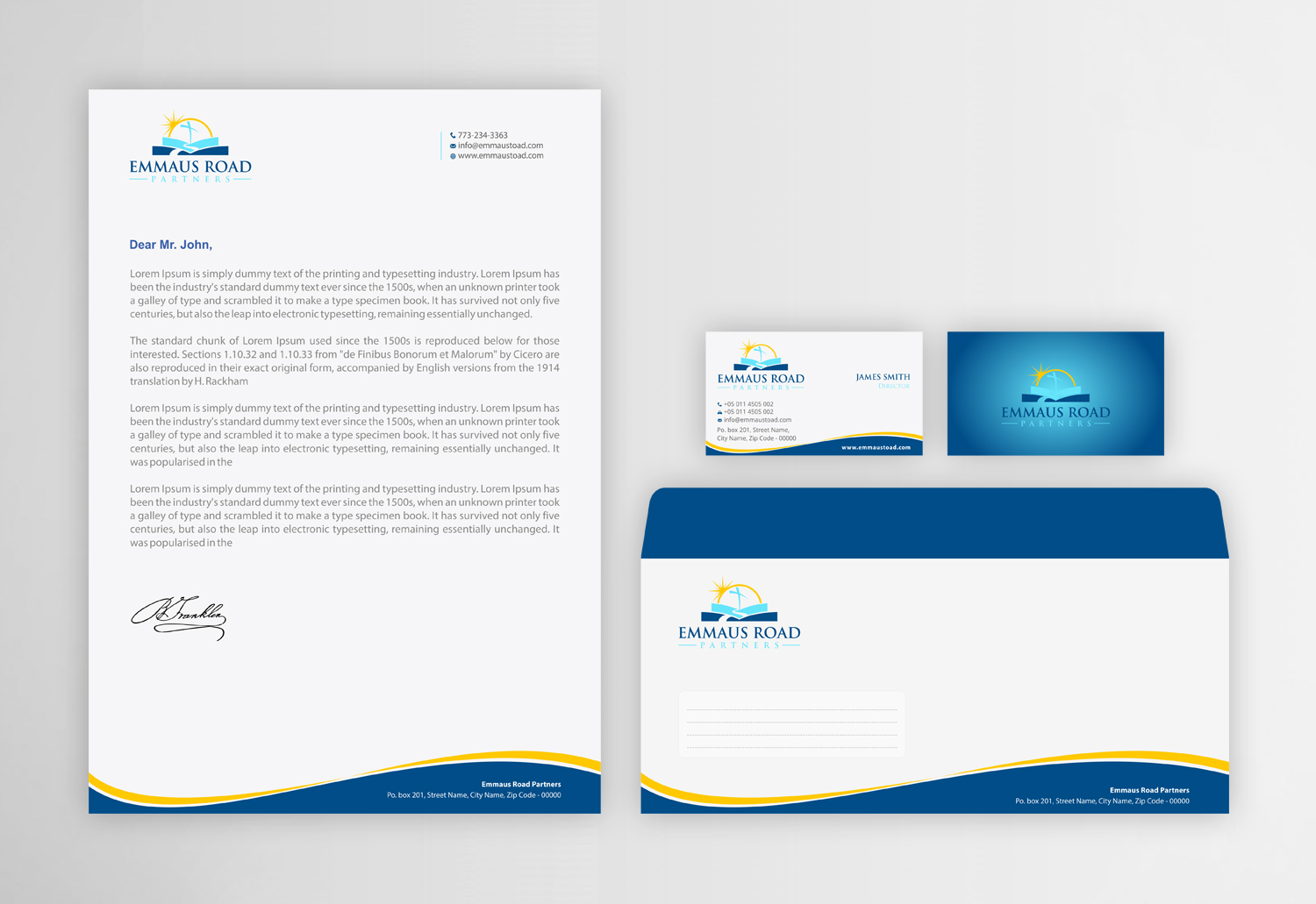 Stationery Design by Infinitive Technology for Emmaus Road Partners | Design #18545421