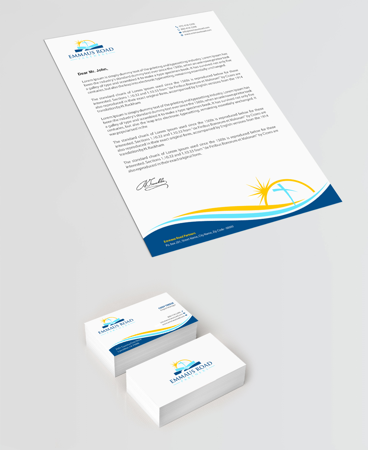 Stationery Design by Infinitive Technology for Emmaus Road Partners | Design #18546685