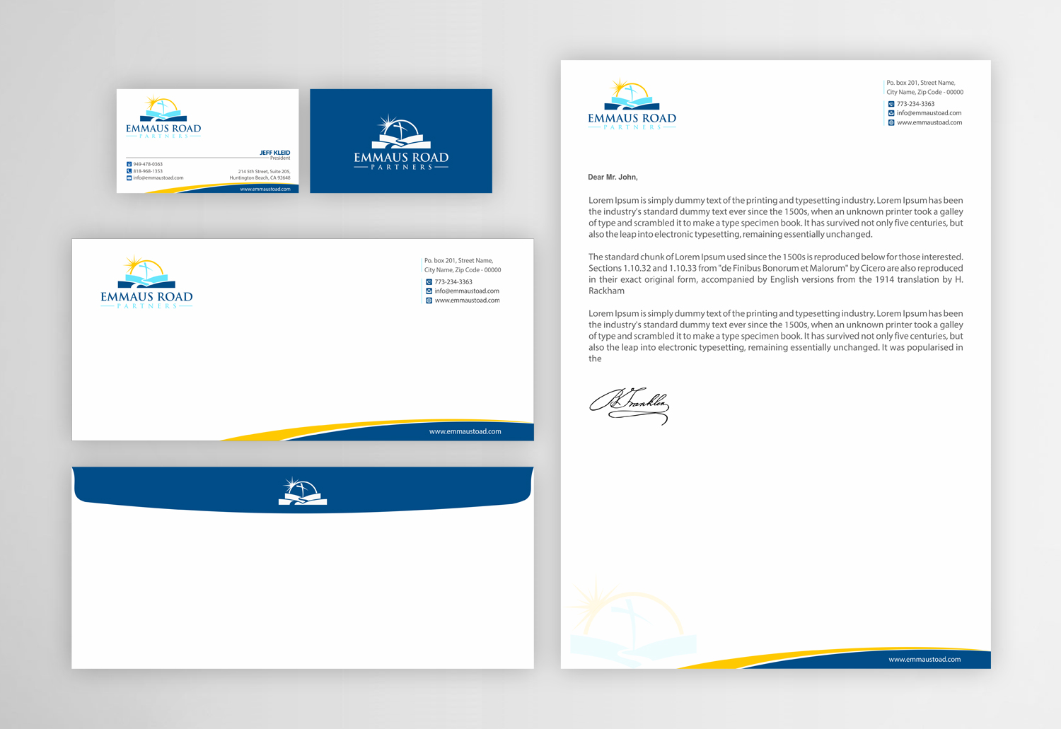 Stationery Design by Infinitive Technology for Emmaus Road Partners | Design #18555261