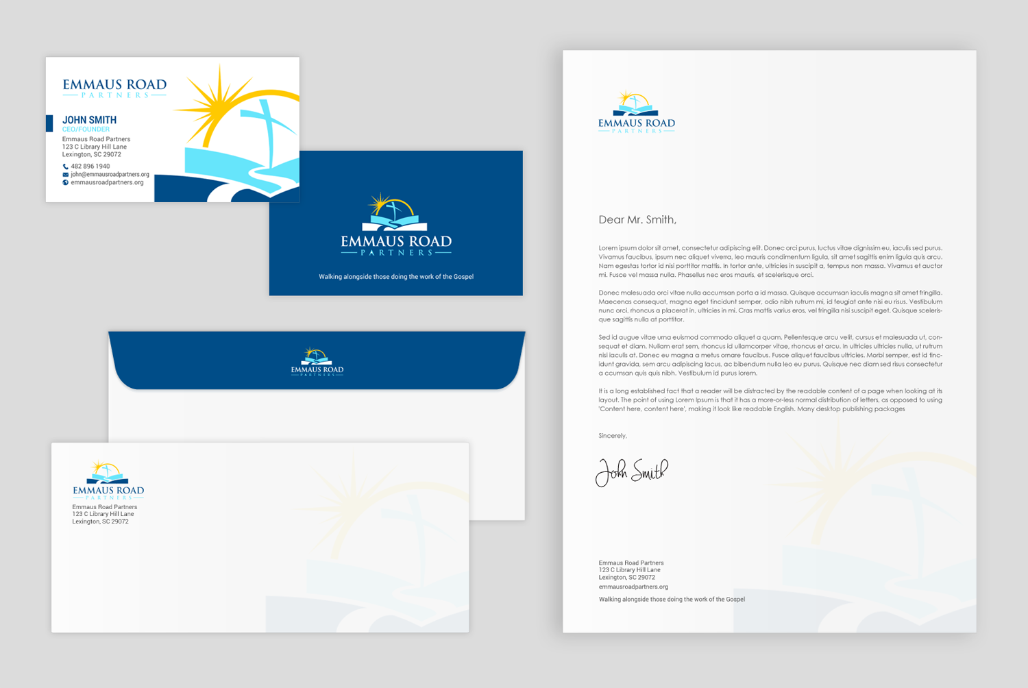 Stationery Design by chandrayaan.creative for Emmaus Road Partners | Design #18552941