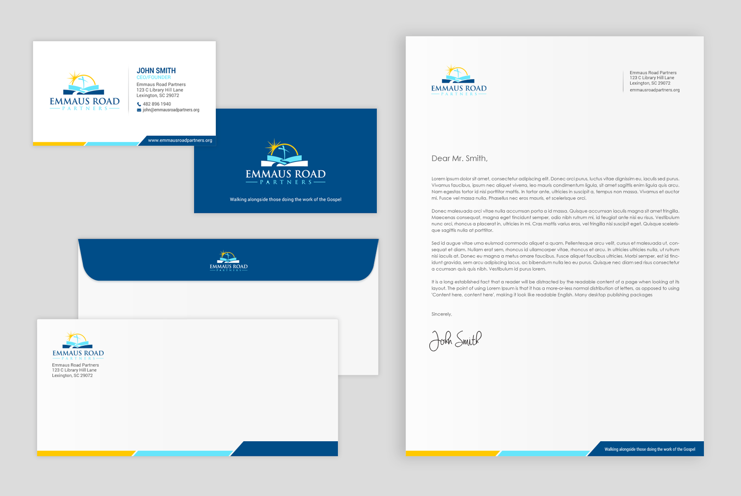 Stationery Design by chandrayaan.creative for Emmaus Road Partners | Design #18552949
