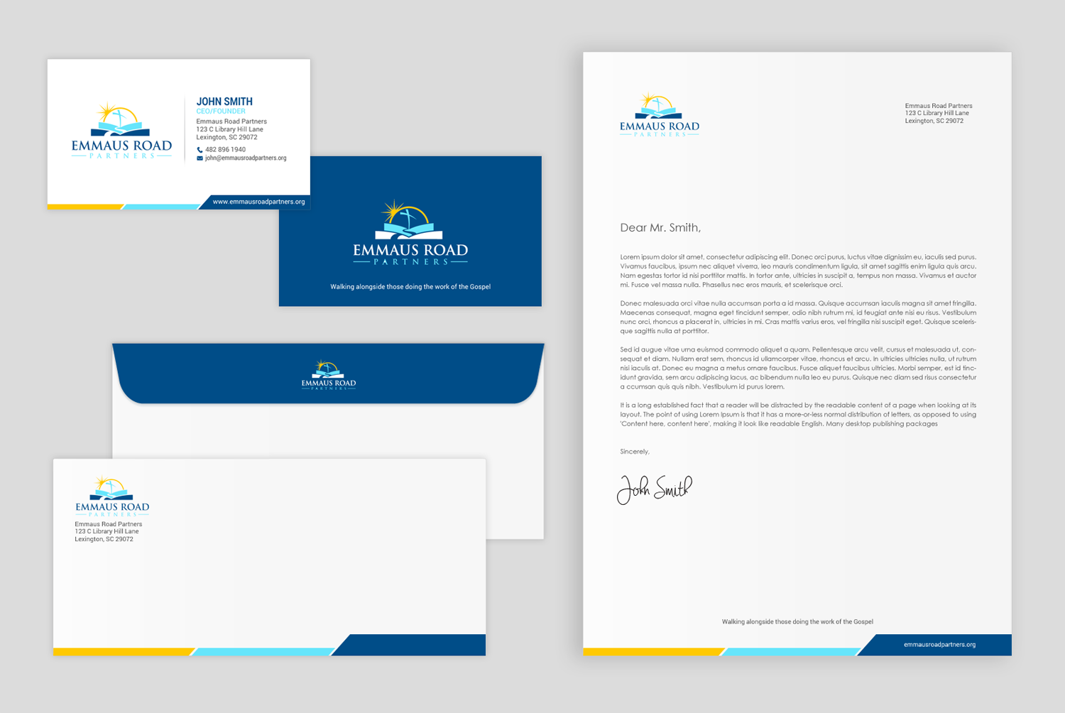 Stationery Design by chandrayaan.creative for Emmaus Road Partners | Design #18552950