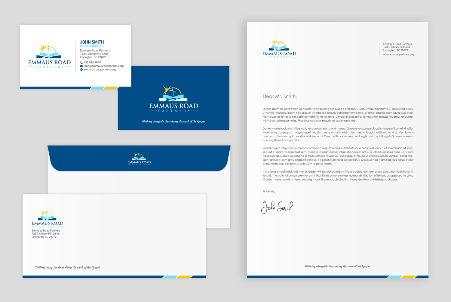 Design de Papeterie par chandrayaan.creative pour Emmaus Road Partners | Design #18552968