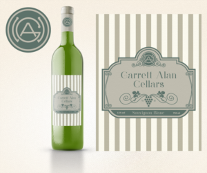Garrett Alan Cellars | Logo Design by just_me