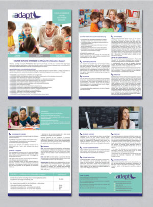 Adapt Education Course Outline re-design | Diseño de Flyer por alex989