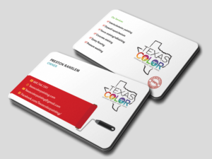 Business Card Design by Riz' for Texas Color Painting  | Design #18578364