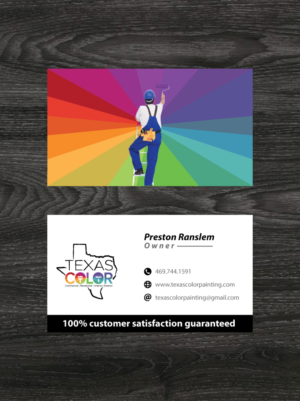 Business Card Design by raigraphics for Texas Color Painting  | Design: #18564815