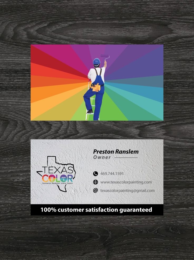 Design de Carte de Visite par raigraphics pour Texas Color Painting  | Design #18564876