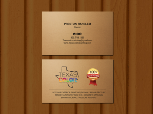 Diseño de Tarjeta de Presentación por Creations Box 2015 para Texas Color Painting  | Diseño: #18575690