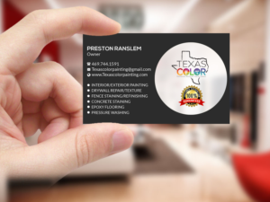 Diseño de Tarjeta de Presentación por Creations Box 2015 para Texas Color Painting  | Diseño: #18575834