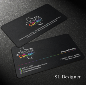 Business Card Design by SL Designer for Texas Color Painting  | Design: #18562476