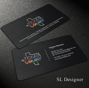Business Card Design by SL Designer for Texas Color Painting  | Design: #18562477