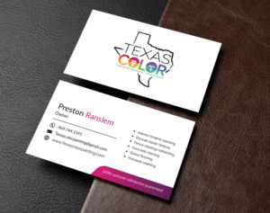 Design de Carte de Visite par M6G pour Texas Color Painting  | Design : #18564990