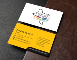 Business Card Design by M6G for Texas Color Painting  | Design: #18565006