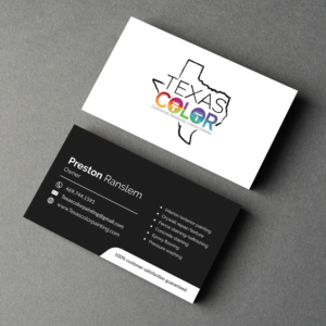 Business Card Design by M6G for Texas Color Painting  | Design: #18565044
