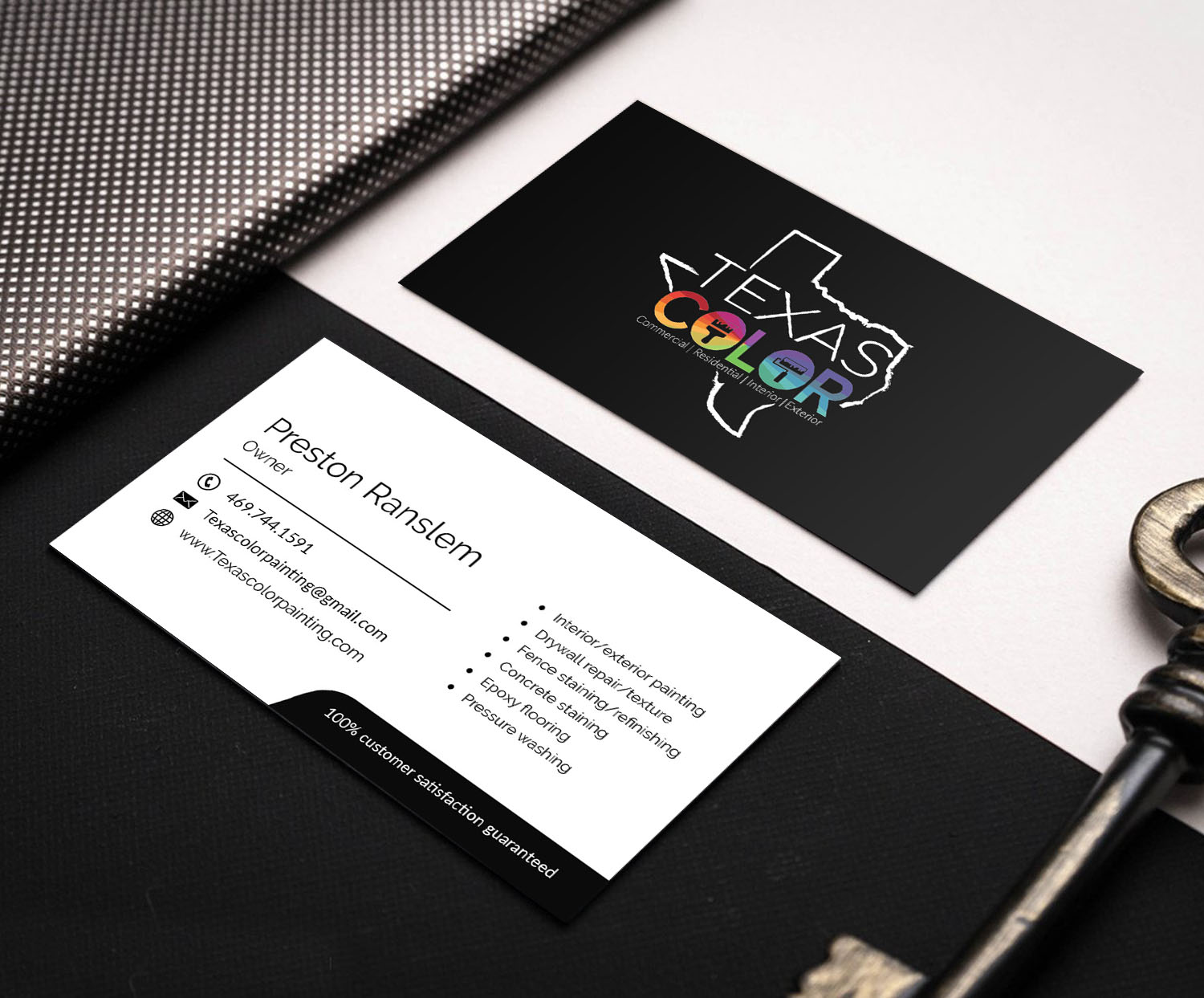 Business Card Design by M6G for Texas Color Painting  | Design #18565061
