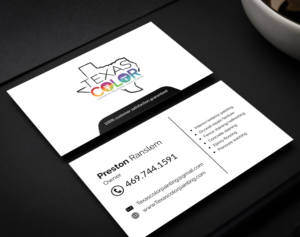 Business Card Design by M6G for Texas Color Painting  | Design: #18565268