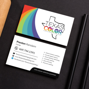 Business Card Design by M6G for Texas Color Painting  | Design: #18570371