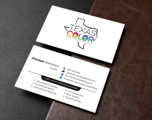 Business Card Design by M6G for Texas Color Painting  | Design: #18570379