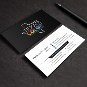 Business Card Design by M6G for Texas Color Painting  | Design: #18570439