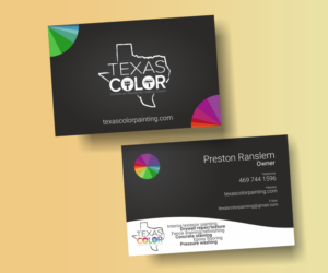 Business Card Design by maglid for Texas Color Painting  | Design #18567756