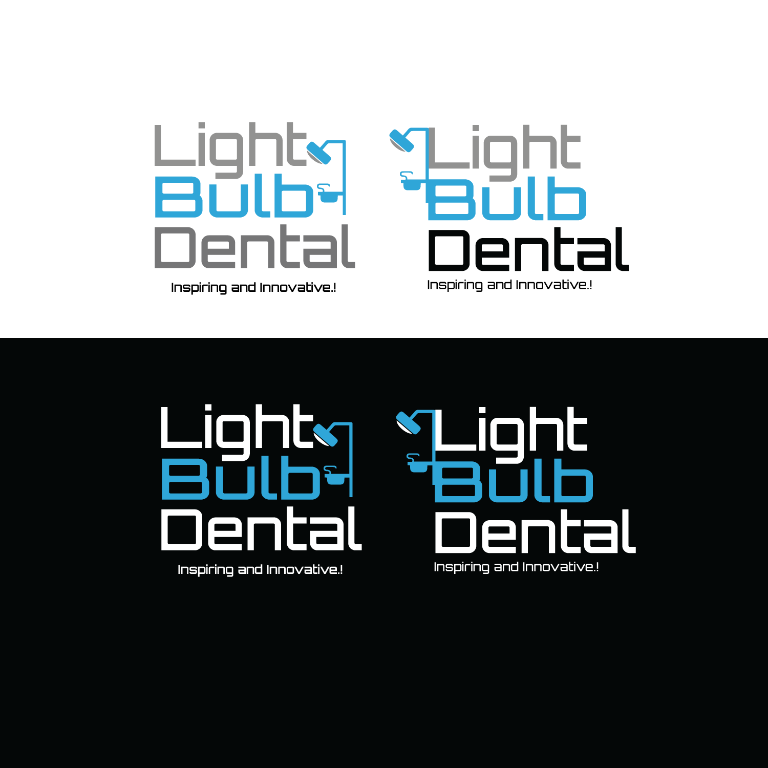 Diseño de Logo por enaamsoft para Light Bulb Dental | Diseño #18554505