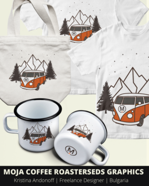 Graphic Design by Kristina Andonoff for Moja Coffee | Design #18614877