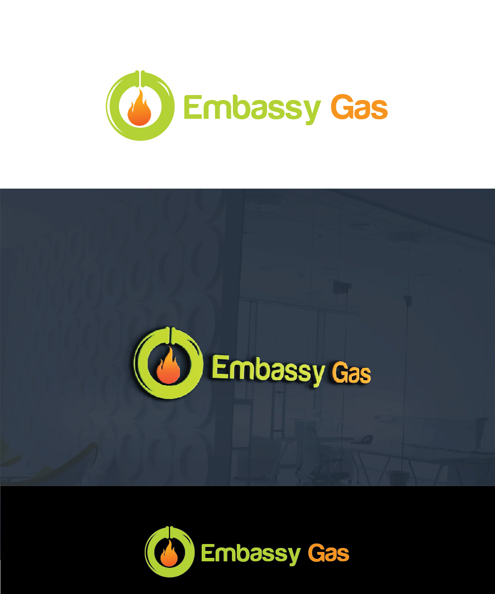Logo Design by Isnah Logo for Embassy Gas | Design #18561644