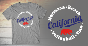 California Beach Volleyball Shirt | Design de T-shirt par db1404