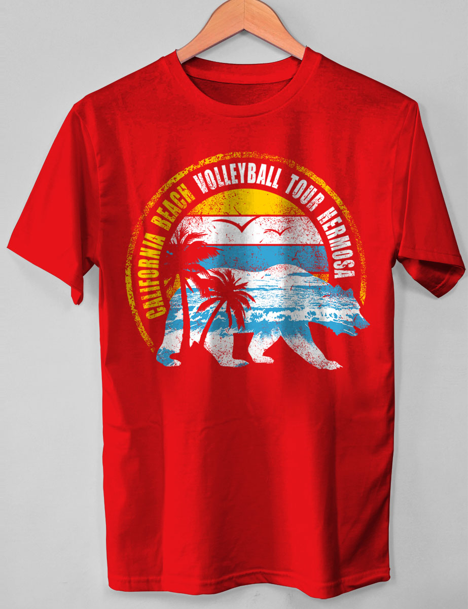 T-shirt Design by O_O NIZAL O_O for California Beach Volleyball Association | Design #18598781
