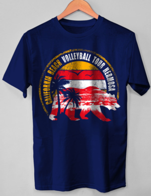 California Beach Volleyball Shirt | Design de T-shirt par O_O NIZAL O_O